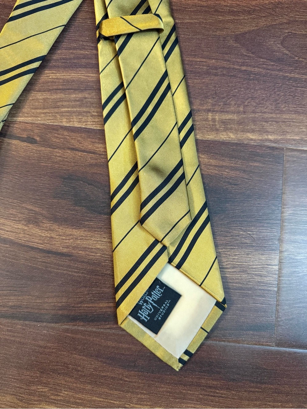 HARRY POTTER Classic Gold Striped Men's Repp Tie - Picture 3 of 7
